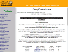 Tablet Screenshot of catalog.crazycontrols.com